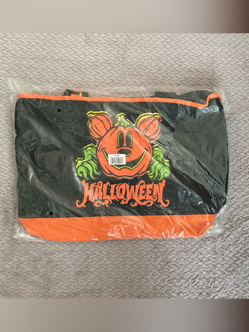 Disney Halloween Pumpkin Graphic Tote Bag NWT 🎃 🖤✨